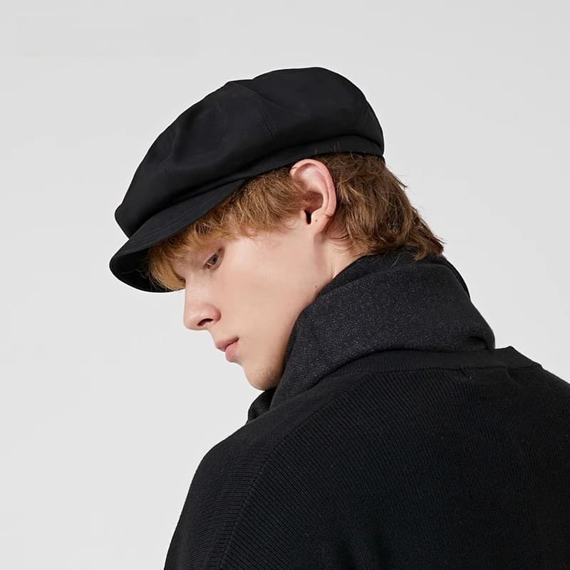 Wide Short Brim Solid Color Cap
