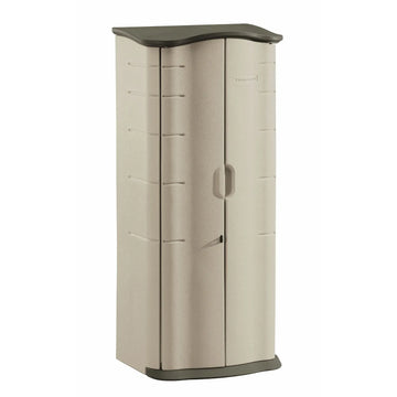 Vertical Resin Weather Resistant Outdoor Storage Shed