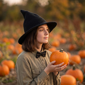 Wide Brim Pointed Witch Wizard Hat