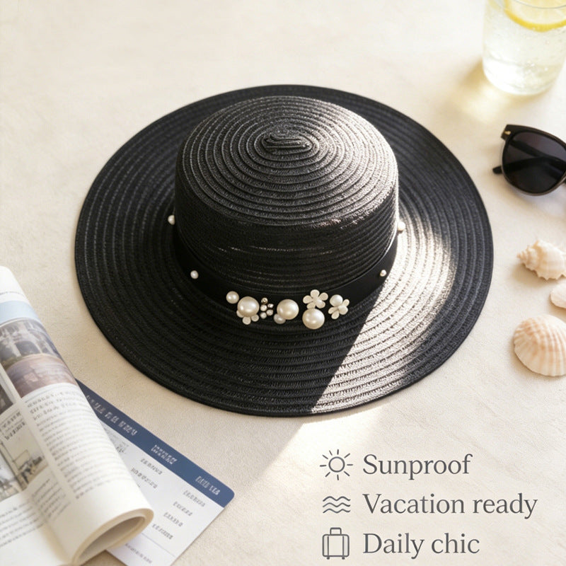 Summer Beach Pearl Breathable Foldable Bucket Hat