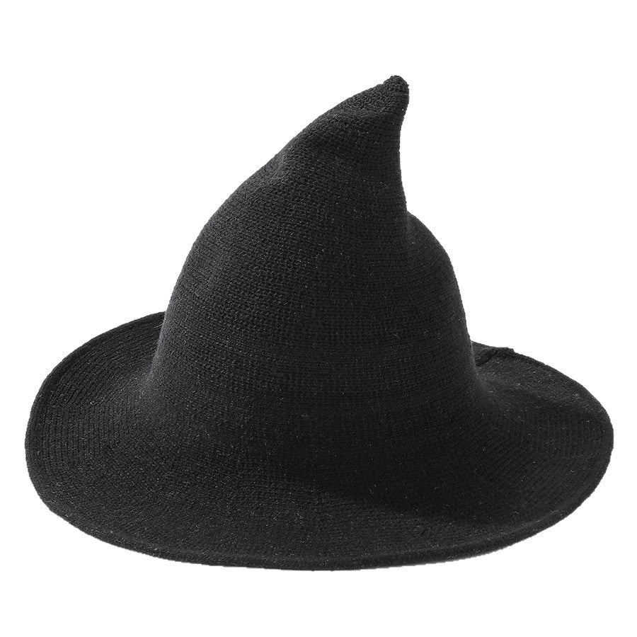 Wide Brim Pointed Witch Wizard Hat